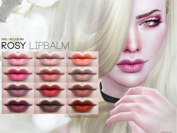 Sims 4 Rosy Lipbalm N112 by Pralinesims at TSR