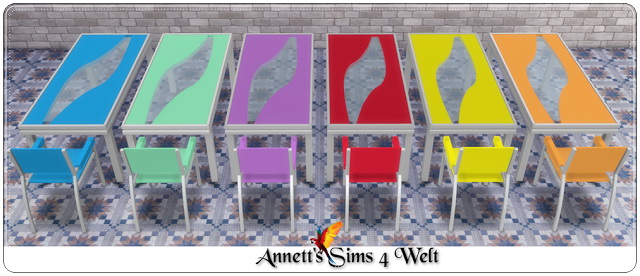 Sims 4 Ultra Lounge Dining Set at Annett’s Sims 4 Welt