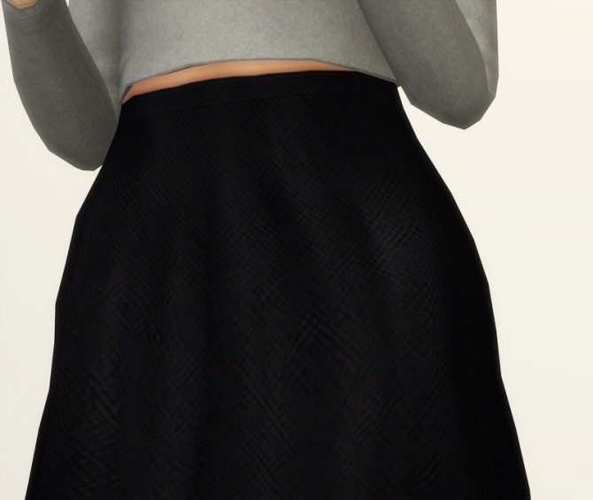 Sims 4 Simple flare skirt at Rusty Nail