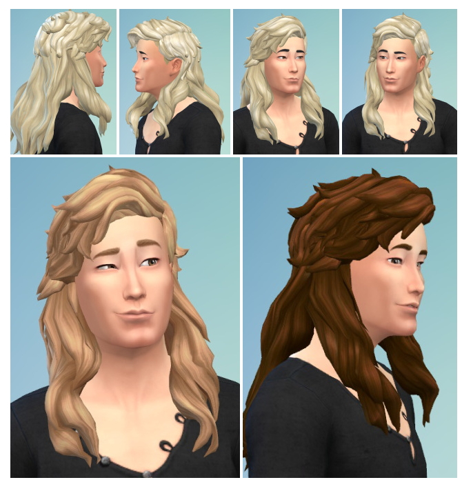 birksche side hair braid sims 4 male