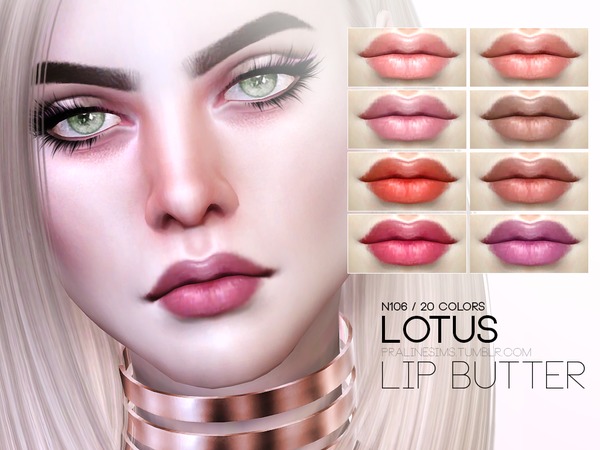 Sims 4 Lotus Lip Butter N106 by Pralinesims at TSR