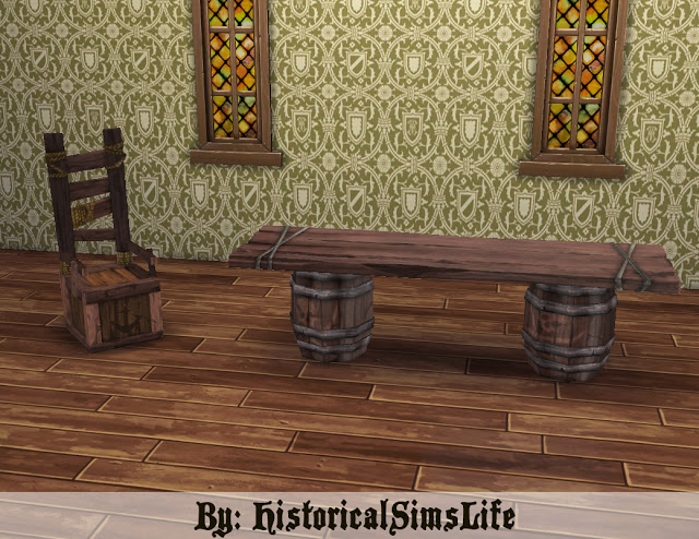 Sims 4 Sims Medieval Pirates ad Nobles Dining Room Set Conversion at Historical Sims Life
