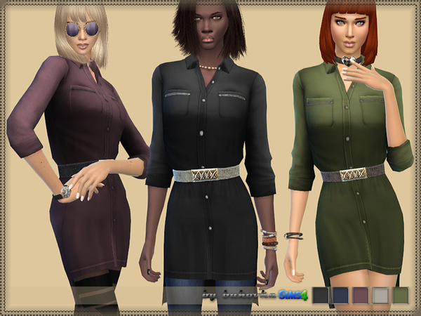 Sims 4 Dress Shirt by bukovka at TSR