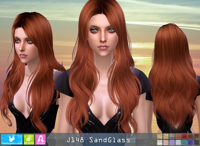Sims 4 J148 SandGlass hair (Pay) at Newsea Sims 4