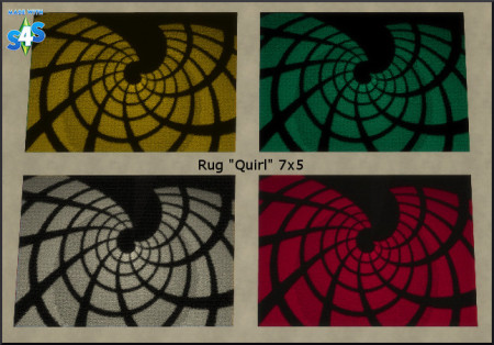 Quirl rug recolors by Christine1000 at Sims Marktplatz