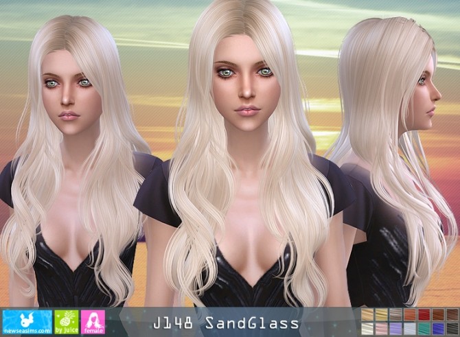 Sims 4 J148 SandGlass hair (Pay) at Newsea Sims 4