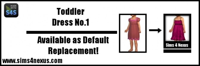 Sims 4 Toddler Dress No.1 at Sims 4 Nexus