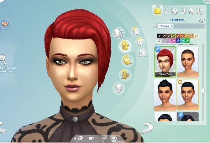 Sims 4 Brushed Hairstyle Conversion at My Stuff
