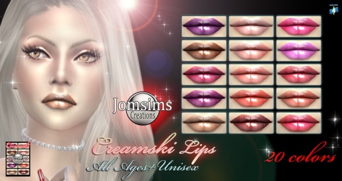 Sims 4 Eyemasks + lips + eyeshadows at Jomsims Creations