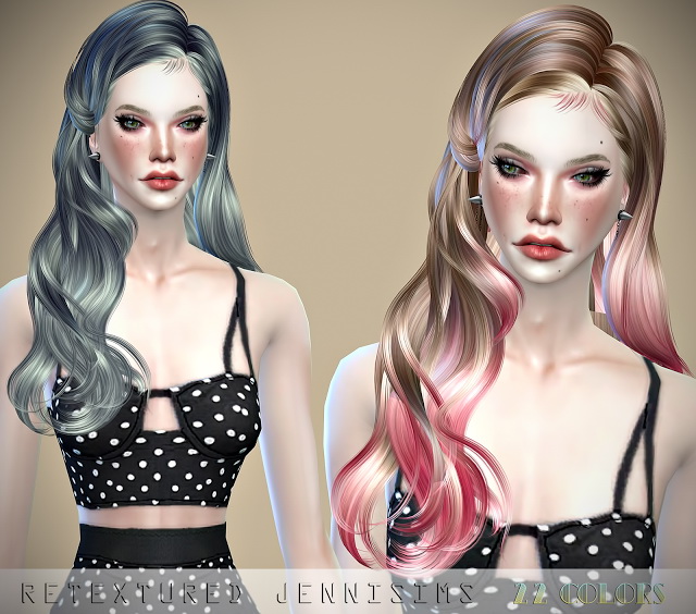 Sims 4 Newsea Peaky Angels Hair retexture at Jenni Sims