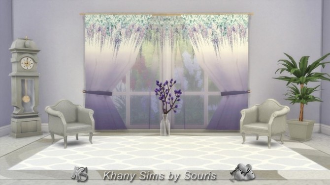 Sims 4 FAIR PLAY curtains by Souris at Khany Sims