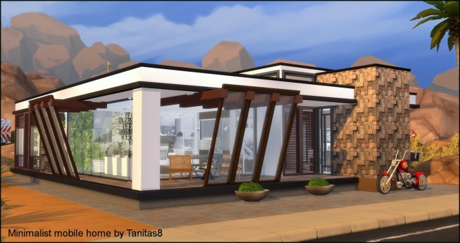Sims 4 Minimalist mobile home at Tanitas8 Sims
