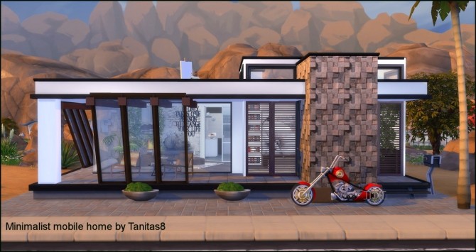 Sims 4 Minimalist mobile home at Tanitas8 Sims