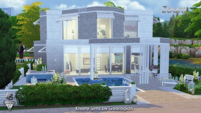 Sims 4 ZOOM house by Guardgian at Khany Sims