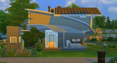 Curved by the Future Single Home by seaphone at Mod The Sims