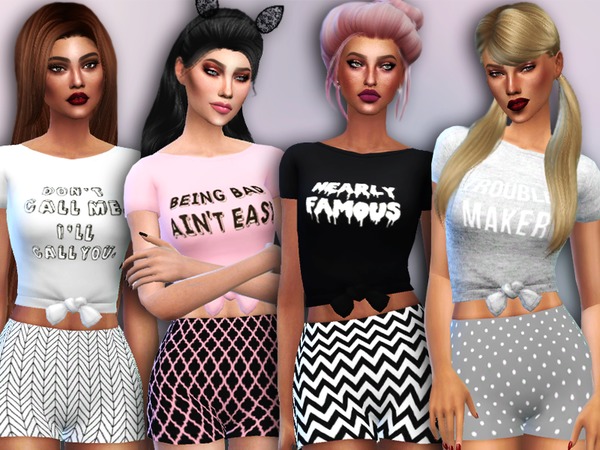 Sims 4 Troublemaker Set by Simlark at TSR