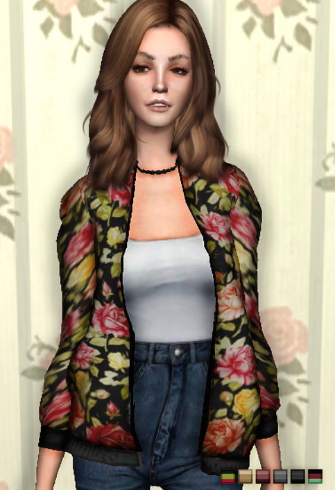 Sims 4 OVERSIZED BOMBER Jacket at Volatile Sims