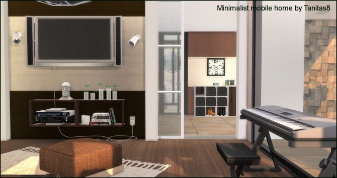 Sims 4 Minimalist mobile home at Tanitas8 Sims