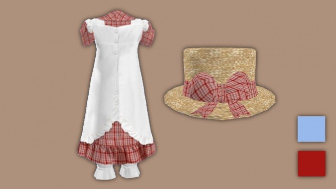 Sims 4 Country Dress & Hat Child & Toddler at Seger Sims