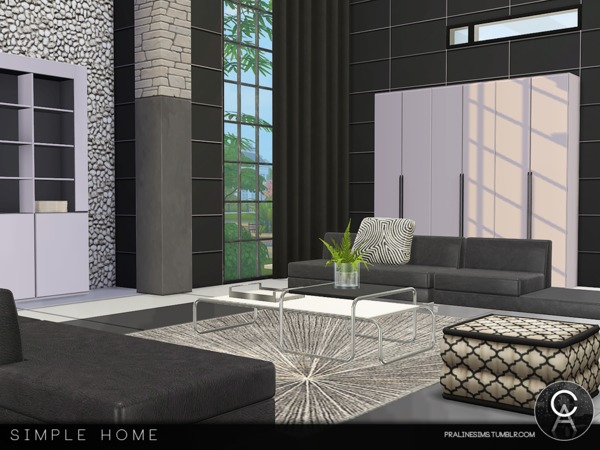 Sims 4 Simple Home by Pralinesims at TSR