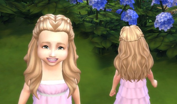 Sims 4 Creative Braids for Toddlers at My Stuff