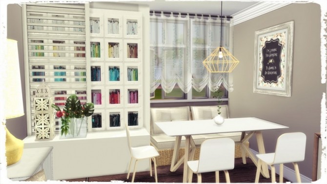 Sims 4 Cozy Brown Livingroom at Dinha Gamer