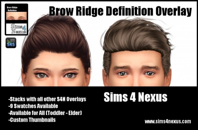 Sims 4 Brow Ridge Definition at Sims 4 Nexus