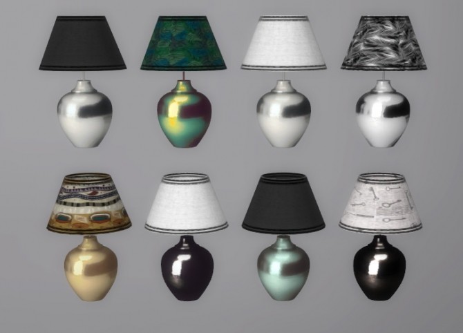 Sims 4 Cassandre Table Lamp at Leo Sims