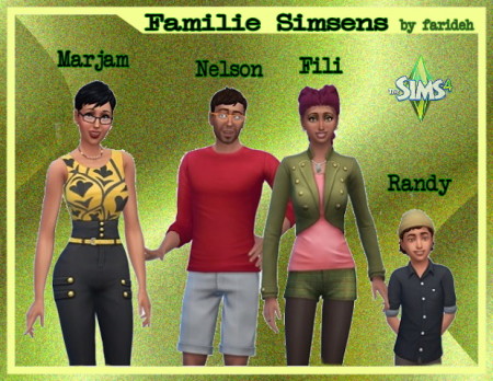 Simsens family by farideh at All 4 Sims