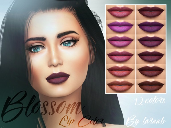 Sims 4 Blossom Lip Color by taraab at TSR