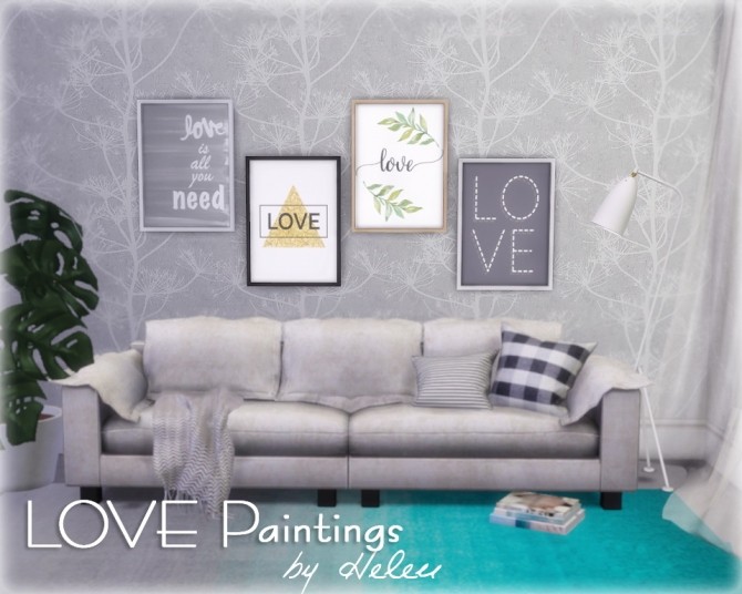 Sims 4 LOVE Paintings at Helen Sims
