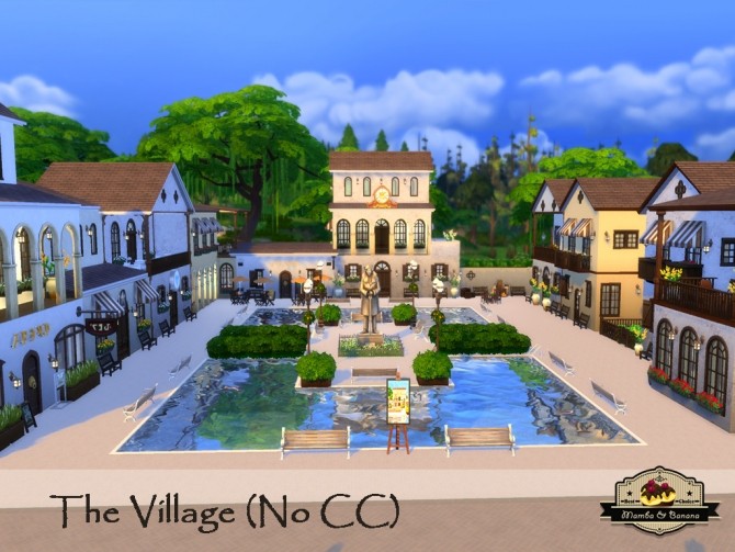 Sims 4 The Village No CC by mamba black at Mod The Sims