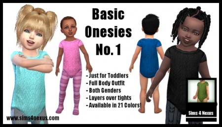 Basic Onesies No.1 by SamanthaGump at Sims 4 Nexus