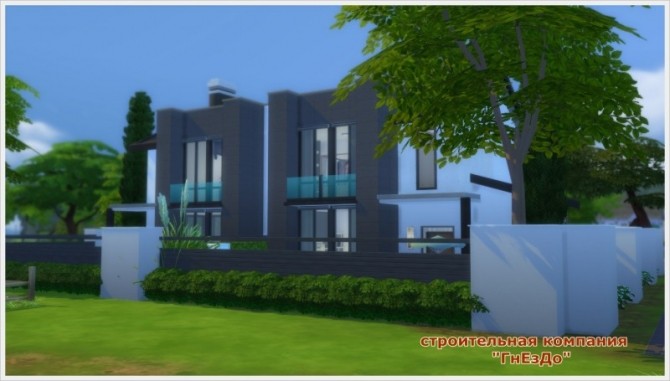 Sims 4 Duplex house at Sims by Mulena