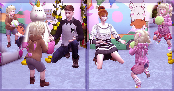 Sims 4 Playing ball pose at A luckyday