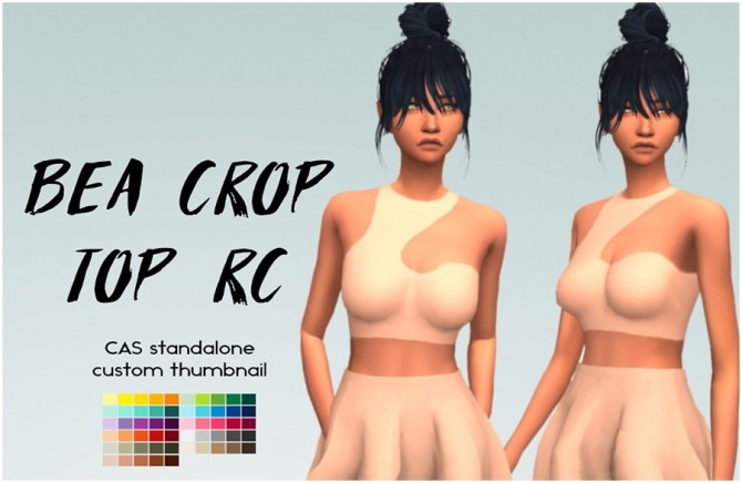 Sims 4 Bea Crop Top RC by Sympxls at SimsWorkshop
