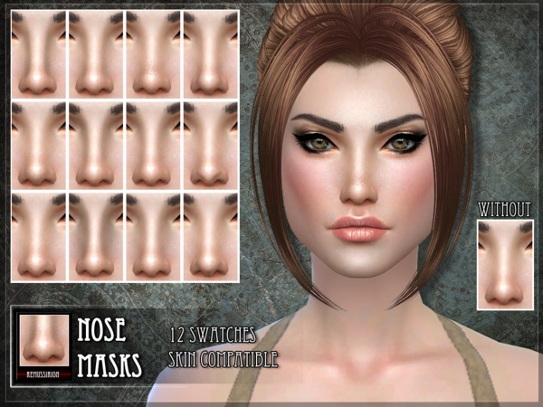 Sims 4 Nose masks by RemusSirion at TSR