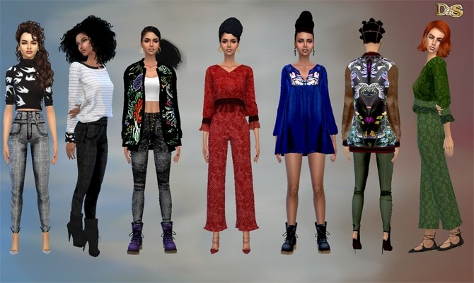 Sims 4 New fashion items by Ash at Dreaming 4 Sims