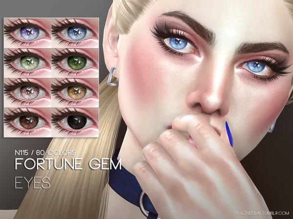 Sims 4 Fortune Gem Eyes 115 by Pralinesims at TSR