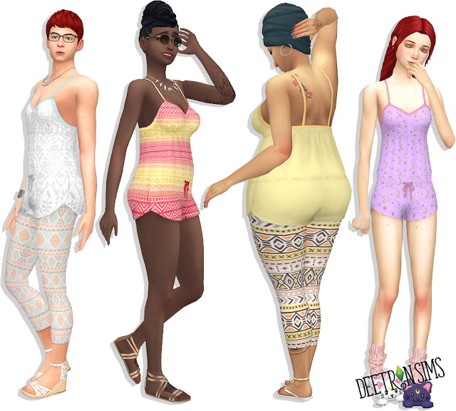 Sims 4 August Romper at Deetron Sims