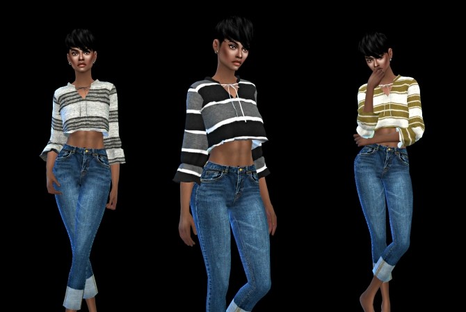 Sims 4 Embroidered Blouse at Leo Sims