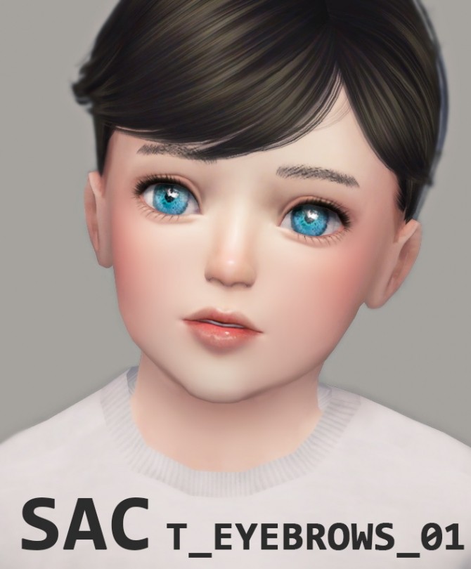Sims 4 Eyebrows 01 at SAC