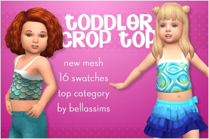 Sims 4 Toddler crop top at Bellassims