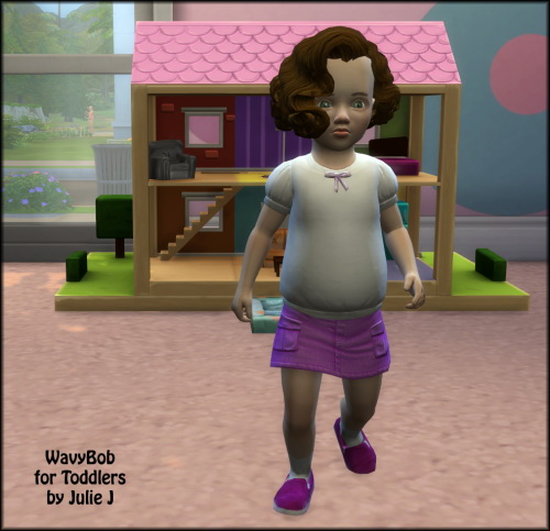 Sims 4 WavyBob for Toddlers at Julietoon – Julie J