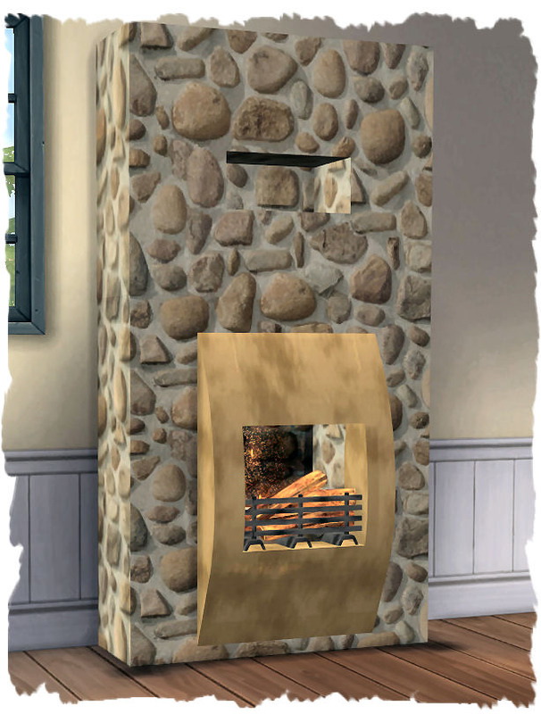 Sims 4 Fireplace by	Chalipo at All 4 Sims