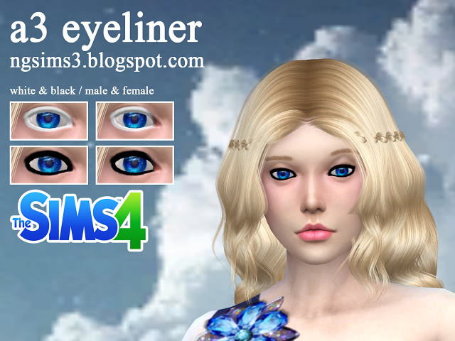 Sims 4 A3 eyeliner at NG Sims3
