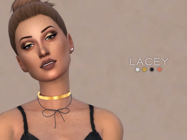 Sims 4 Lacey Choker by Christoper067 at TSR