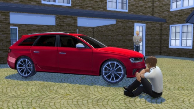 Sims 4 Audi RS4 Avant at LorySims