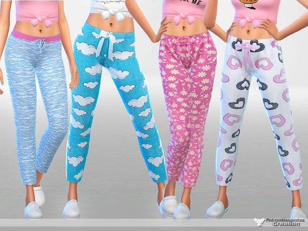 Sims 4 Soft Dreams Pyjama Pants Collection by Pinkzombiecupcakes at TSR