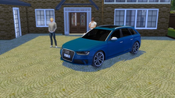 Sims 4 Audi RS4 Avant at LorySims